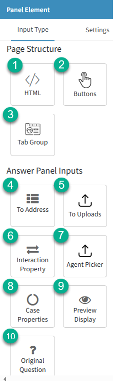 The Answer Panel Page Elements